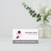 Vorlage für Knittergarne Business Card Visitenkarte (Stehend Vorderseite)