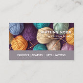 Vorlage für Knittergarne Business Card Visitenkarte (Vorderseite)