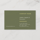 Vorlage für kreative elegante Farben Luxuriöse Kla Visitenkarte (Rückseite)