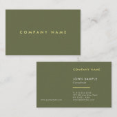 Vorlage für kreative elegante Farben Luxuriöse Kla Visitenkarte (Vorne/Hinten)