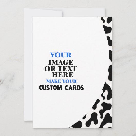 Vorlage für Kuhhautmuster, Erstellen Sie Ihre eige (Vorderseite)