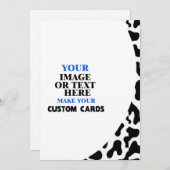 Vorlage für Kuhhautmuster, Erstellen Sie Ihre eige (Vorne/Hinten)