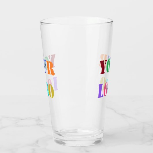 Vorlage für kundenspezifische Firmenlogos Glas (Links)