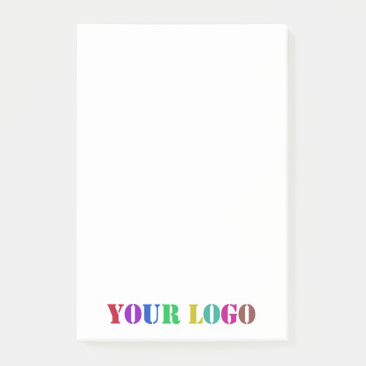 Vorlage für kundenspezifische Firmenlogos nach dem Post-it Klebezettel (Vorderseite)