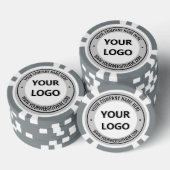 Vorlage für kundenspezifische Firmenlogos und Poke Pokerchips (Stapel)