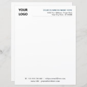 Vorlage für kundenspezifische Geschäftsbriefe mit (Vorne/Hinten)