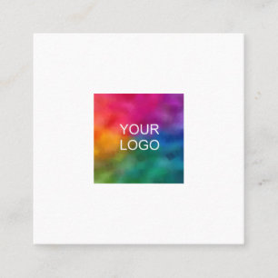 Vorlage für kundenspezifische Logos für Unternehme Quadratische Visitenkarte