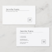 Vorlage für kundenspezifische, moderne, elegante F Visitenkarte (Vorne/Hinten)