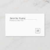 Vorlage für kundenspezifische, moderne, elegante F Visitenkarte (Vorderseite)