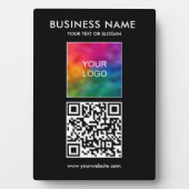 Vorlage für kundenspezifisches QR-Code-Firmenlogo Fotoplatte (Vorderseite)