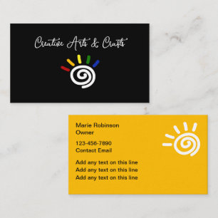 Vorlage für Kunsthandwerkskarten Visitenkarte