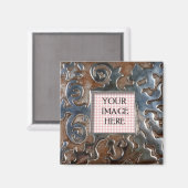 Vorlage für Kupfermetall-Wirbel Magnet (Vorderseite/Rückseite)