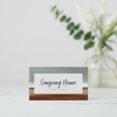 Vorlage für Landschaftsbezirk Business Card Visitenkarte (Stehend Vorderseite)