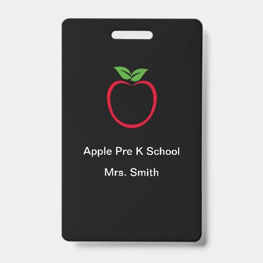 Vorlage für Lehrkräfte vor der Schule Ausweis (Vorderseite)