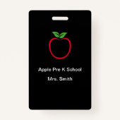 Vorlage für Lehrkräfte vor der Schule Ausweis (Vorderseite)