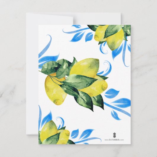 Vorlage für Lemon Foliage Baptism (Rückseite)