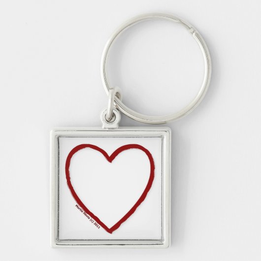 Vorlage für Liebe und Hass-Schlüsselanhänger Schlüsselanhänger (Vorne)