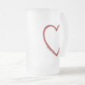 Vorlage für Liebe und Hass-Stein Mattglas Bierglas (VorderseiteRechts)