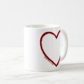 Vorlage für Liebe und Hass-Tasse Kaffeetasse (VorderseiteRechts)