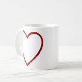 Vorlage für Liebe und Hass-Tasse Kaffeetasse (Vorderseite Links)