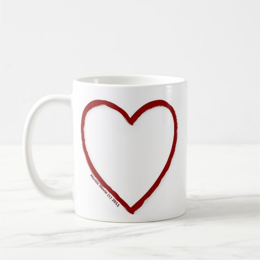 Vorlage für Liebe und Hass-Tasse Kaffeetasse (Links)