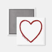 Vorlage für Liebe und Hate-Magnet Magnet (Vorderseite/Rückseite)