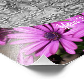 Vorlage für lila afrikanische Blume Fotodruck (Ecke)