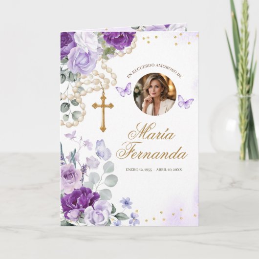 Vorlage für lila Blumenschmaus-Programm (Vorderseite)