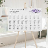 Vorlage für lila Hochzeitssatelliten Poster