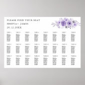 Vorlage für lila Hochzeitssatelliten Poster (Vorne)