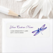 Vorlage für lila Rücksendeadressen-Aufkleber (Insitu)