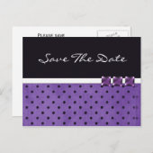 Vorlage für lila Save the Date Hochzeitstorte (Vorne/Hinten)