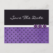 Vorlage für lila Save the Date Hochzeitstorte (Vorderseite)