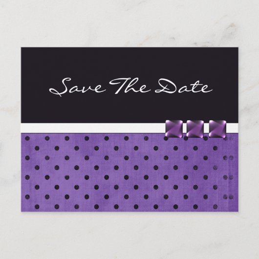 Vorlage für lila Save the Date Hochzeitstorte (Vorderseite)
