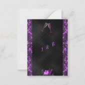 Vorlage für lila und schwarze Hochzeiten (Rückseite)