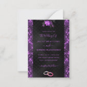 Vorlage für lila und schwarze Hochzeiten (Vorderseite)