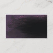 Vorlage für Lila und schwarze Lippen-Visitenkarten Visitenkarte (Rückseite)