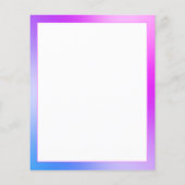 Vorlage für Lila, weiße und blaue Text Flyer (Hinten)