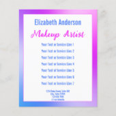 Vorlage für Lila, weiße und blaue Text Flyer (Vorne)