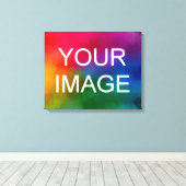 Vorlage für Logo-Fotos für Bilder Hochklasse Leinwanddruck (Insitu (Holzboden))