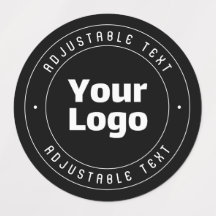 Vorlage für Logos und bearbeiteten Text | Schwarz