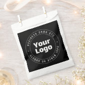 Vorlage für Logos und bearbeiteten Text | Schwarz  Geschenktütchen (Ausgeschnitten)