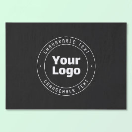 Vorlage für Logos und bearbeiteten Text | Schwarz  Seidenpapier