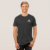 Vorlage für Logos von Textfirmen Mindest-Kohle sch Tri-Blend Shirt (Vorderseite voll)