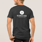 Vorlage für Logos von Textfirmen Mindest-Kohle sch Tri-Blend Shirt (Rückseite)