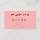 Vorlage für Loyalitätskarten, modern Treuekarte (Vorderseite)