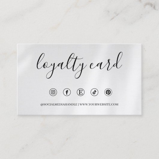 Vorlage für Loyalitätskarten, Moderne Kundenbindun Treuekarte (Vorderseite)