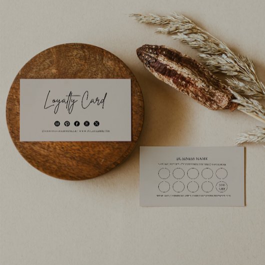 Vorlage für Loyalitätskarten, Moderner Kunde Treuekarte