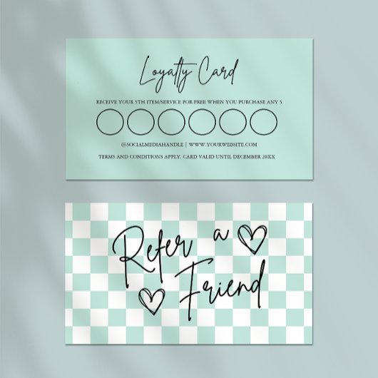 Vorlage für Loyalitätskarten, Moderner Kunde Treuekarte