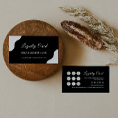 Vorlage für Loyalitätskarten, Schwarz & Weiß Treuekarte